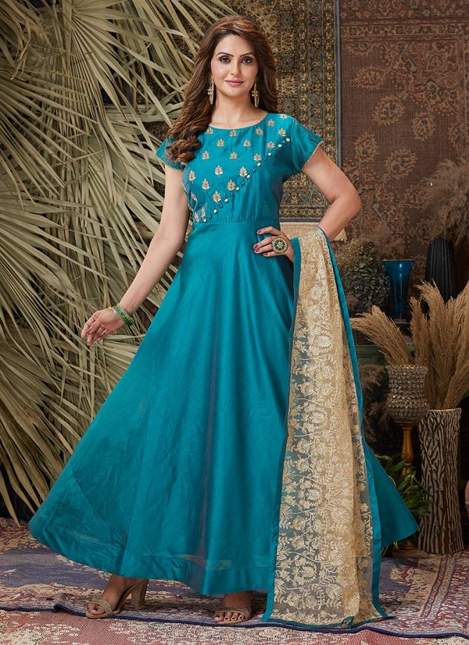 N F GOWN 018 Festive Wear Wholesale Gown Collection 